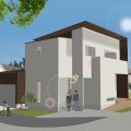 長岡市｜インナーガレージのある二世帯デザイン住宅｜完成見学会