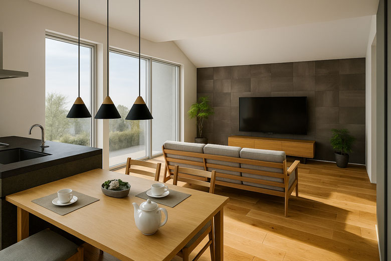 ■当日予約歓迎■長岡市｜アルコーブテラス隣接の勾配天井リビングが生むゆとりの住まい｜完成見学会【予約制】