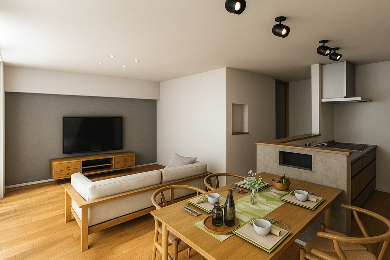 長岡市｜キッチンを中心に、家事ラク回遊動線と充実収納を備えた住まい｜完成見学会【予約制】