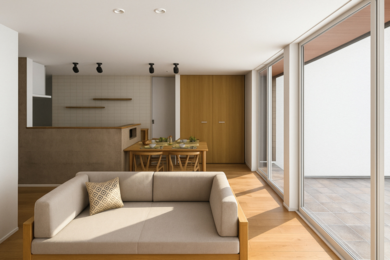 長岡市｜キッチンを中心に、家事ラク回遊動線と充実収納を備えた住まい｜完成見学会【予約制】