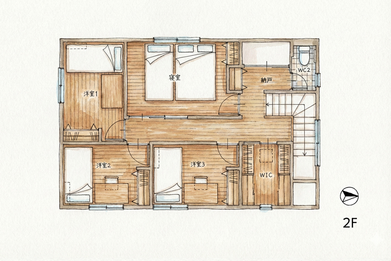 ■当日予約歓迎■三条市｜ブラックタイル×ウォールナットの床が魅せる、シックな23帖リビング｜完成見学会【予約制】