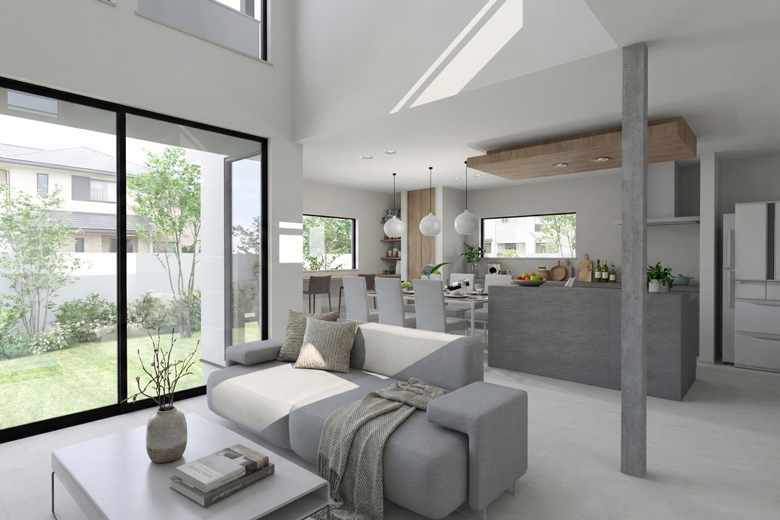 ≪グランドオープン≫上越市上中田モデルハウス｜“毎日をたのしむ” 造作階段と吹き抜けが彩るラグジュアリーな住まい【予約制】