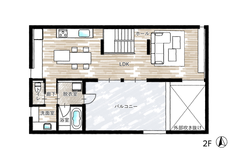 長岡市大島新町モデルハウス｜上質な素材美を愉しむ、ガレージとインナーテラスのある邸宅【予約制】